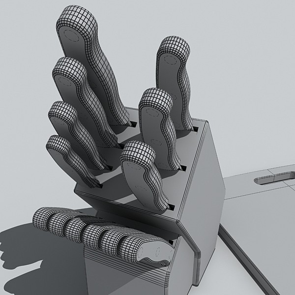3d model cutlery set - cutlery set by monkeyodoom